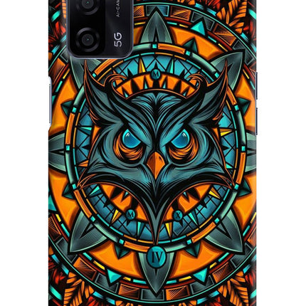 Angry Owl Art Oppo A53s 5G Hard Case Back Cover by Casekaro