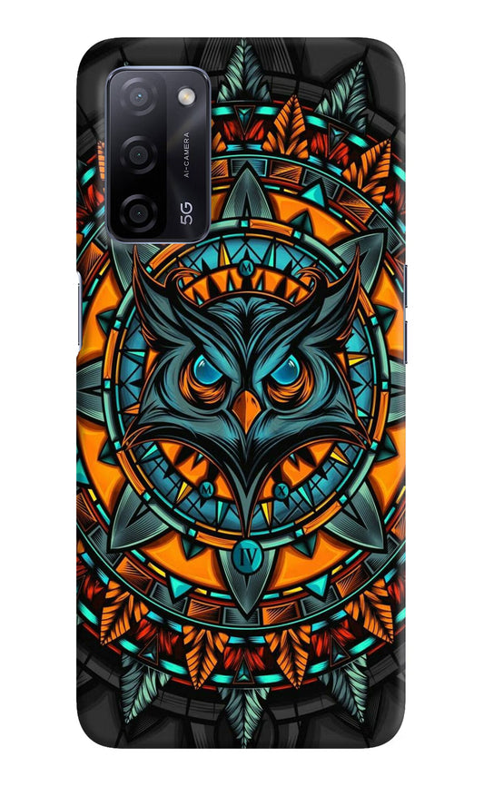 Angry Owl Art Oppo A53s 5G Hard Case Back Cover by Casekaro