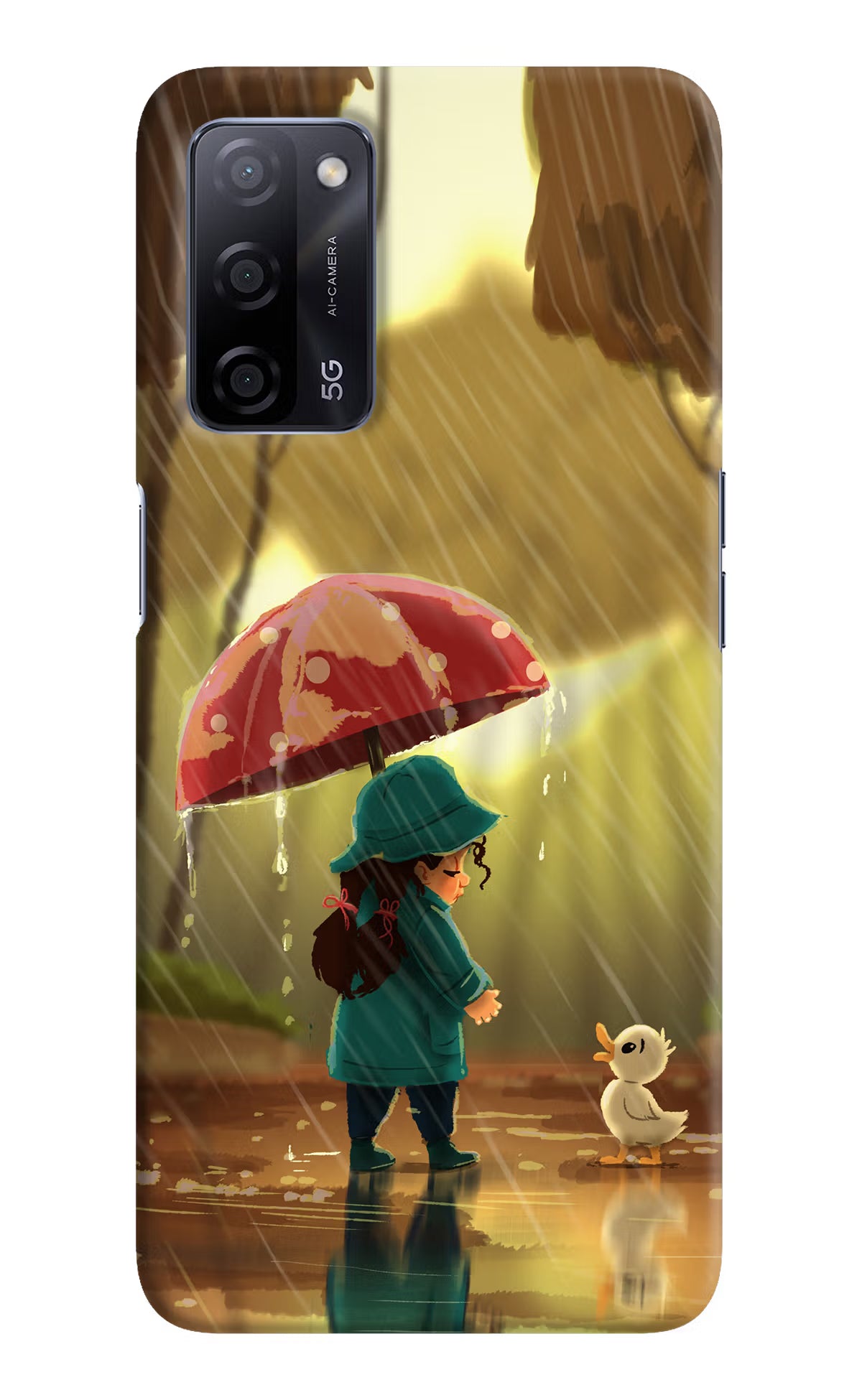 Rainy Day Oppo A53s 5G Hard Case Back Cover by Casekaro