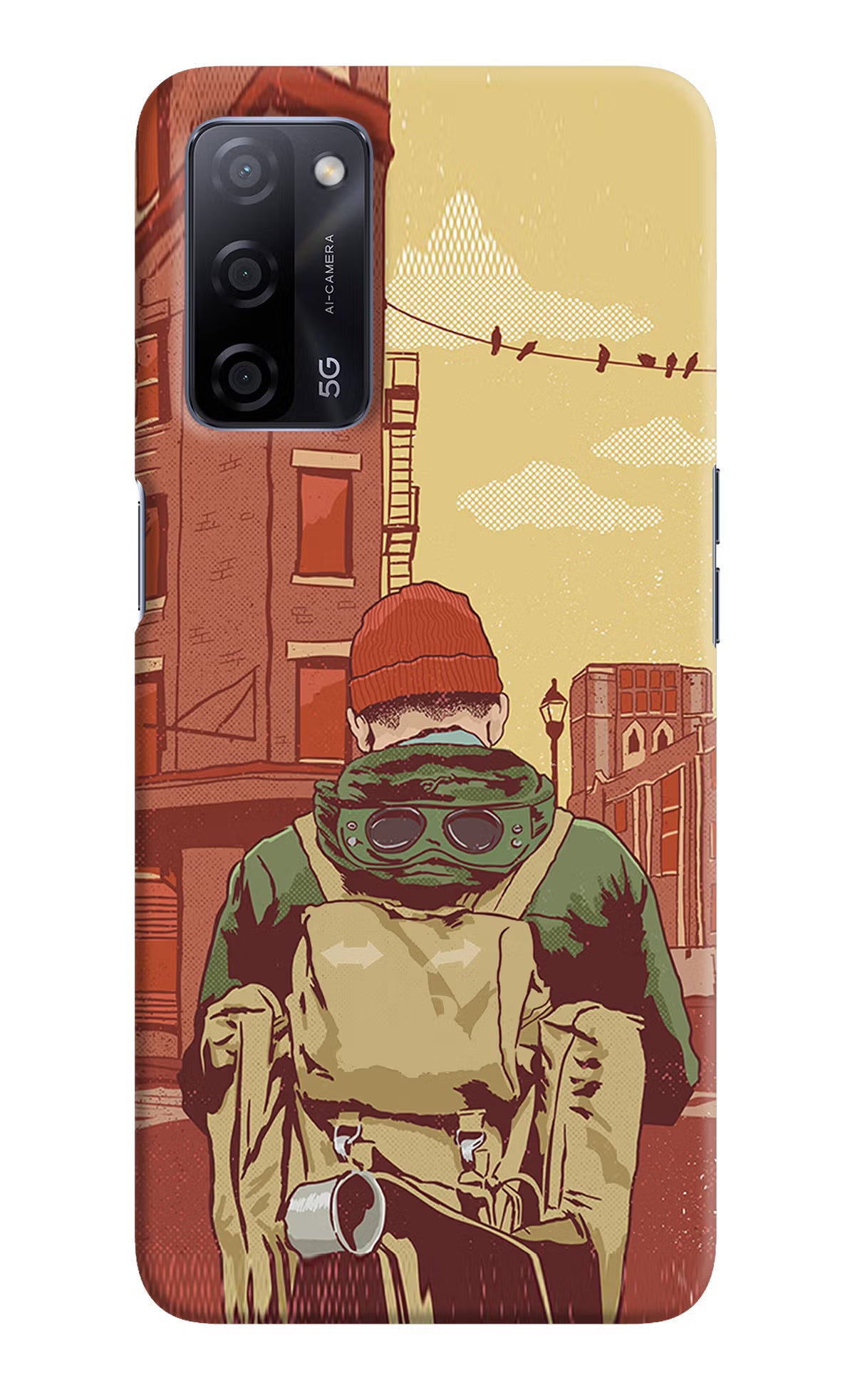 Adventurous Oppo A53s 5G Hard Case Back Cover by Casekaro