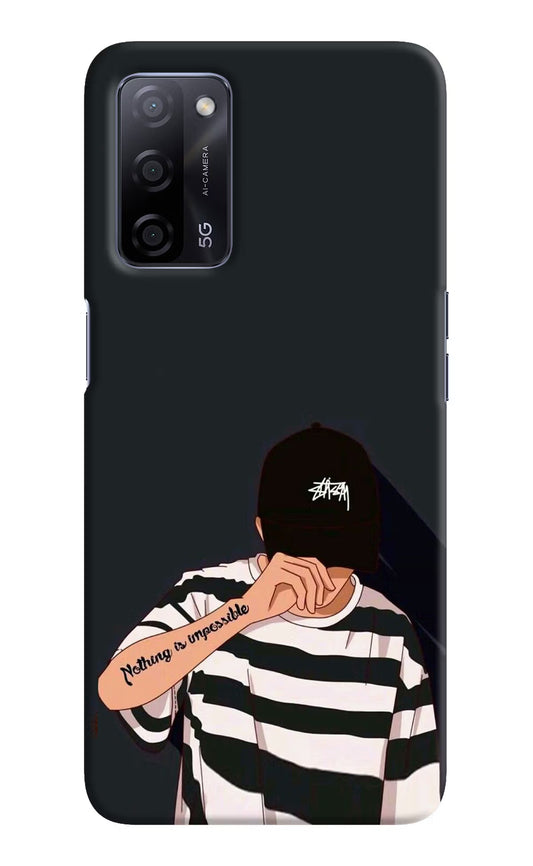 Aesthetic Boy Oppo A53s 5G Hard Case Back Cover by Casekaro