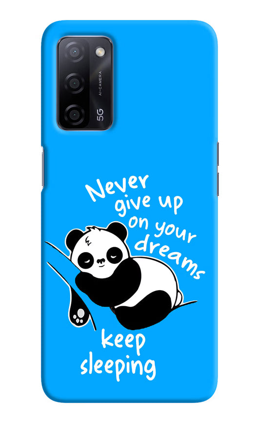 Keep Sleeping Oppo A53s 5G Hard Case Back Cover by Casekaro