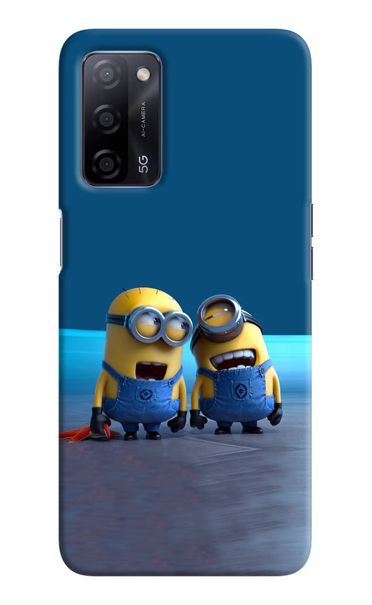 Minion Laughing Oppo A53s 5G Hard Case Back Cover by Casekaro