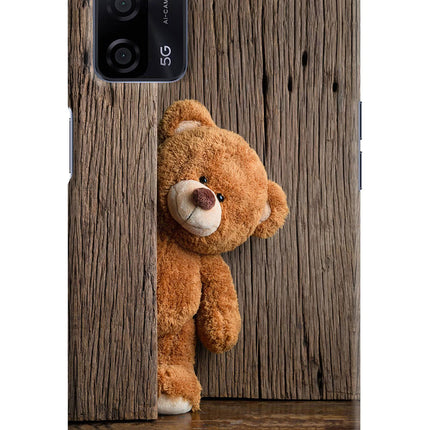 Teddy Wooden Oppo A53s 5G Hard Case Back Cover by Casekaro