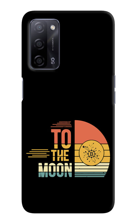 To the Moon Oppo A53s 5G Hard Case Back Cover by Casekaro