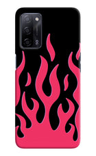 Fire Flames Oppo A53s 5G Hard Case Back Cover by Casekaro