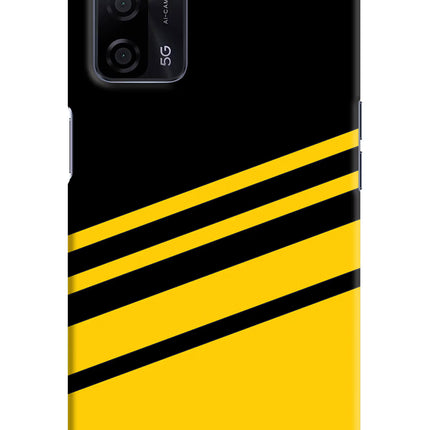 Yellow Shades Oppo A53s 5G Hard Case Back Cover by Casekaro