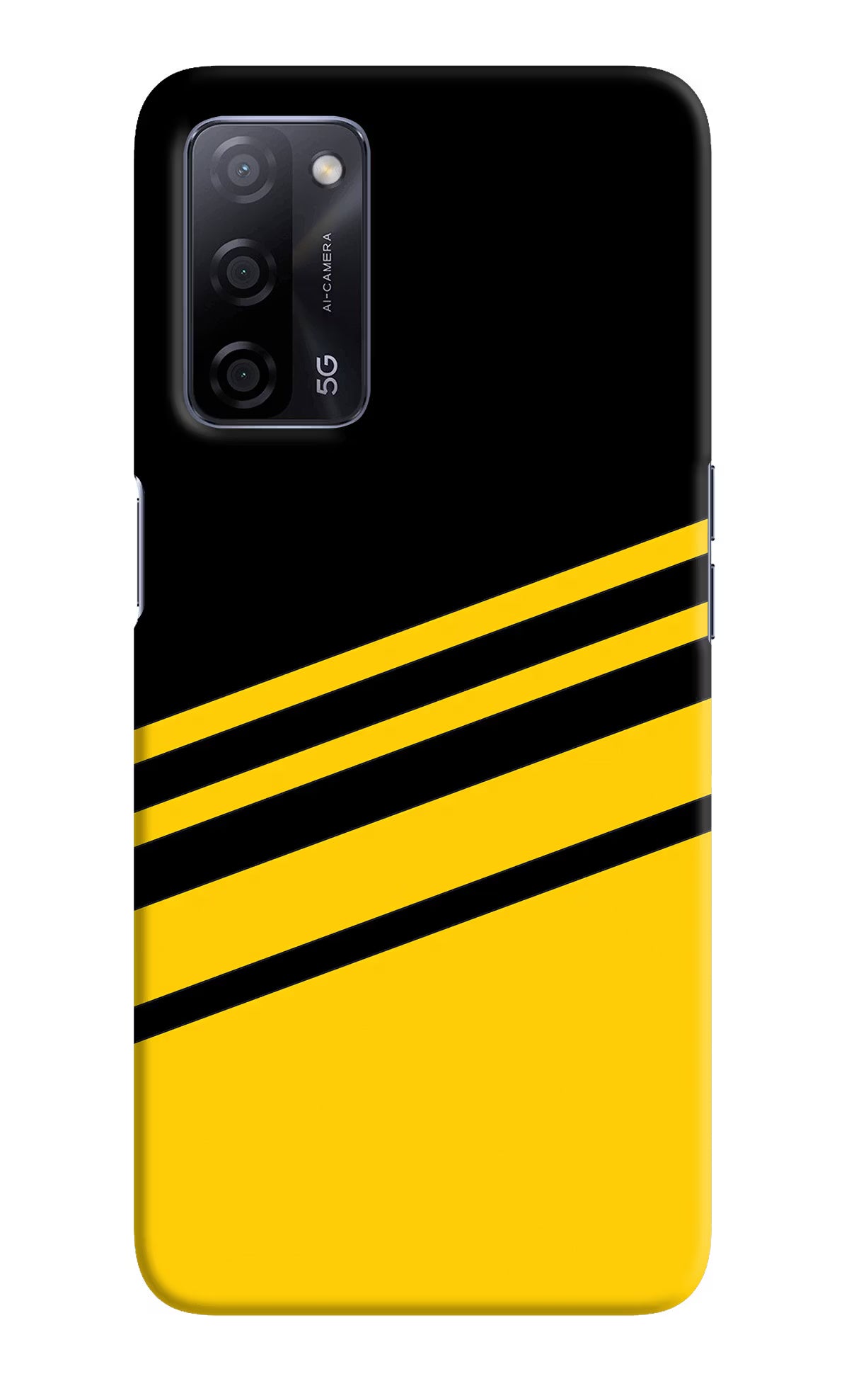 Yellow Shades Oppo A53s 5G Hard Case Back Cover by Casekaro
