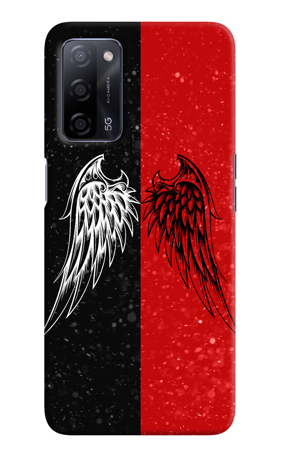 Wings Oppo A53s 5G Back Cover, Hard case