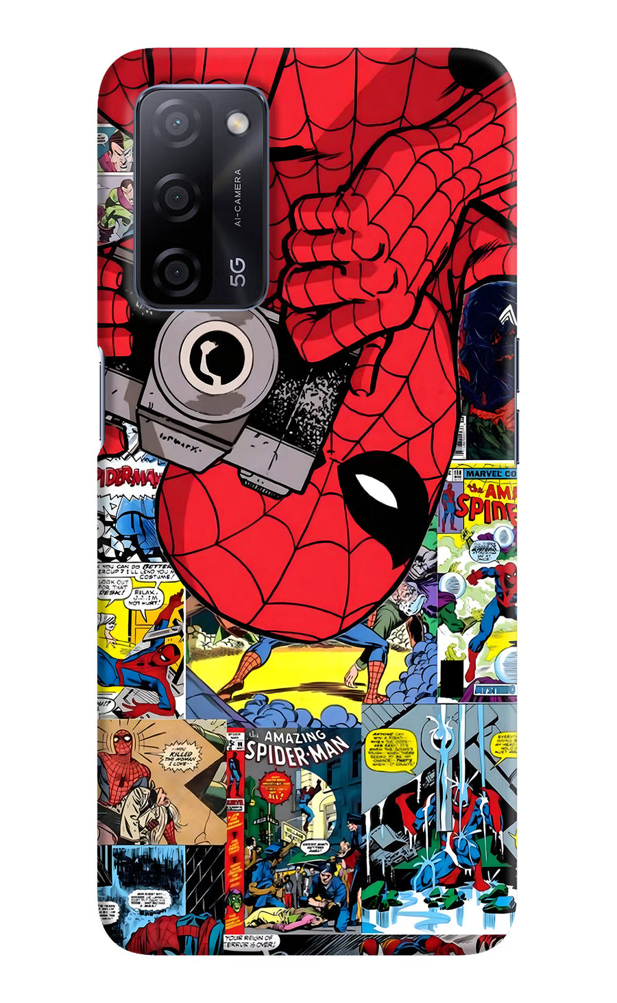 Spider Man Oppo A53s 5G Back Cover, Hard case