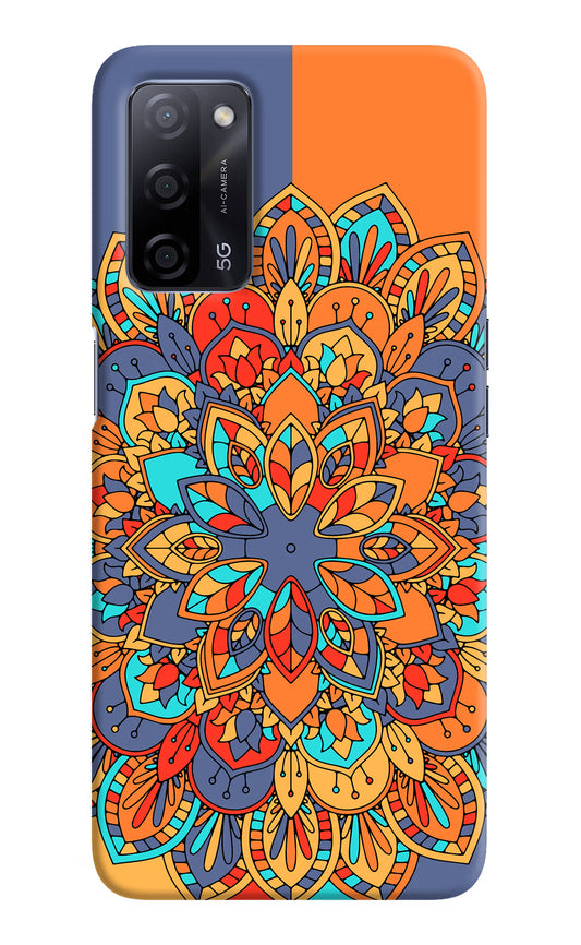 Color Mandala Oppo A53s 5G Hard Case Back Cover by Casekaro