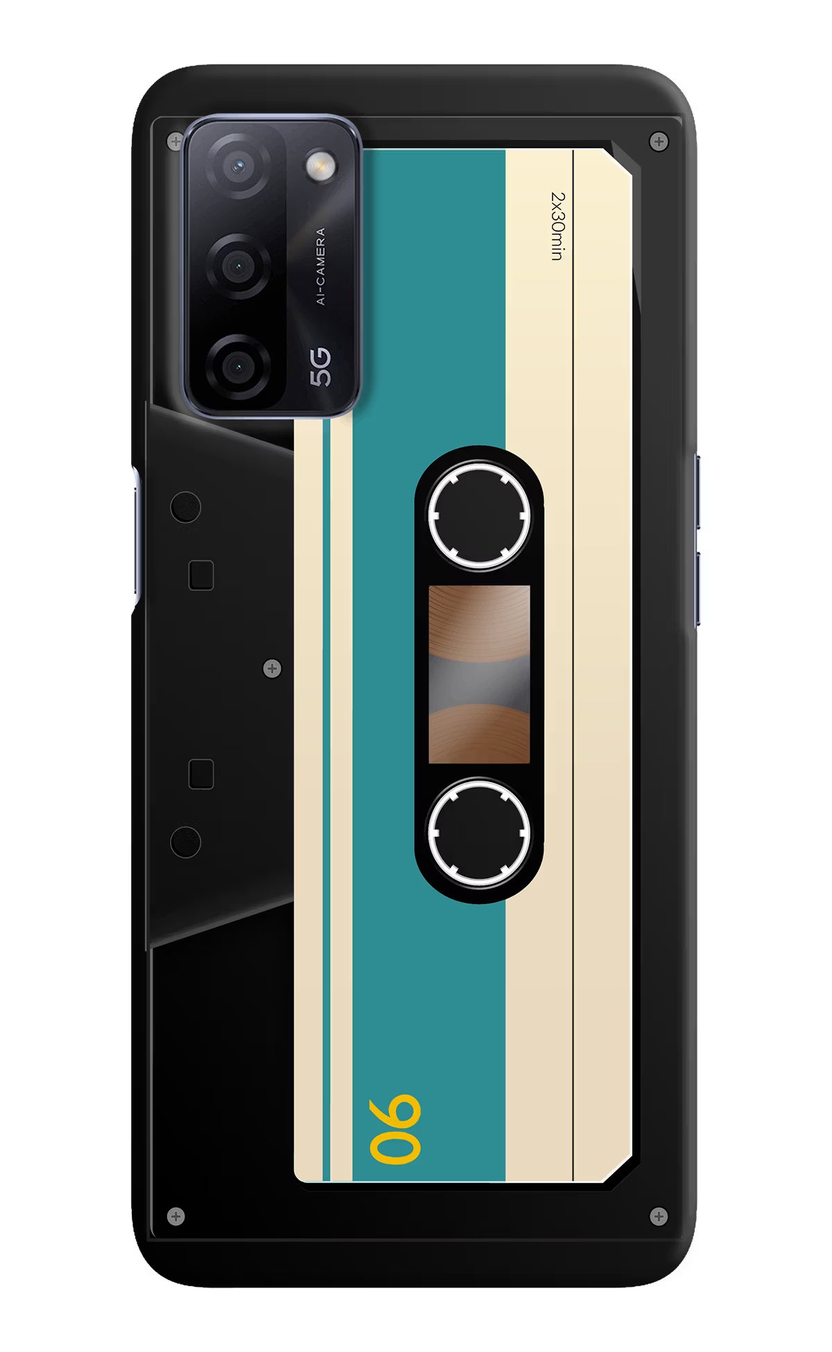 Cassette Oppo A53s 5G Hard Case Back Cover by Casekaro