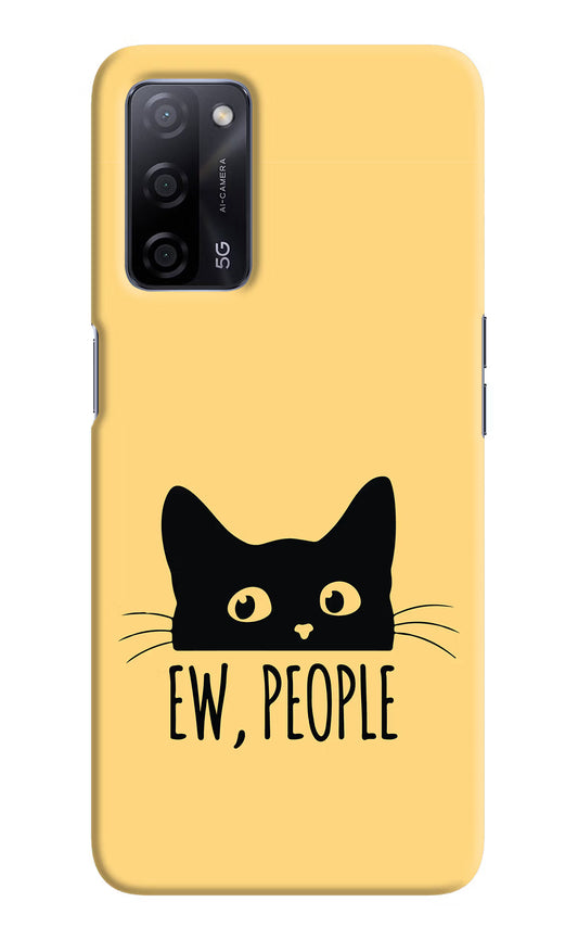 Ew People Catitude Oppo A53s 5G Hard Case Back Cover by Casekaro