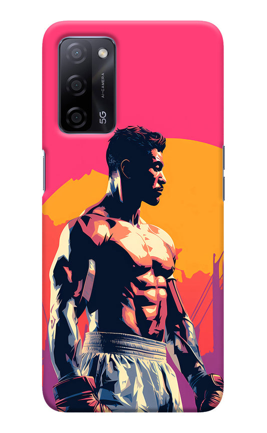 Sunset Warrior (AI Generated) Oppo A53s 5G Back Cover