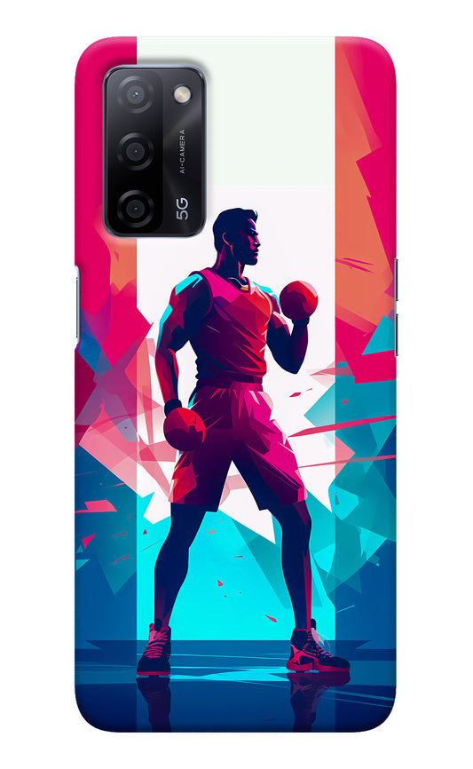 Champion Fighter (AI Generated) Oppo A53s 5G Back Cover