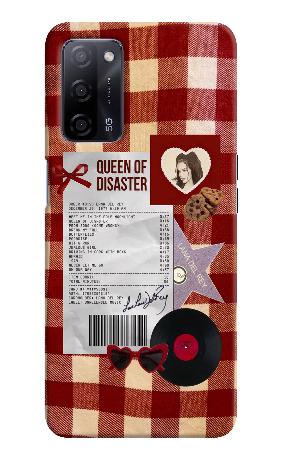Queen of Disaster Oppo A53s 5G Hard Case Back Cover by Casekaro