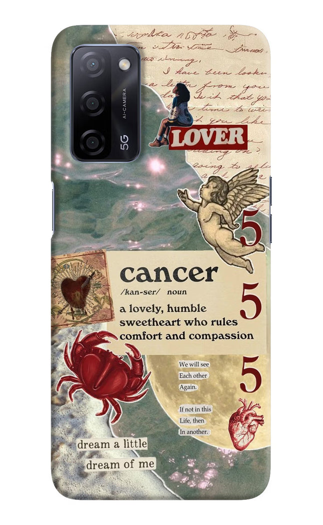 Cancer Zodiac Oppo A53s 5G Hard Case Back Cover by Casekaro