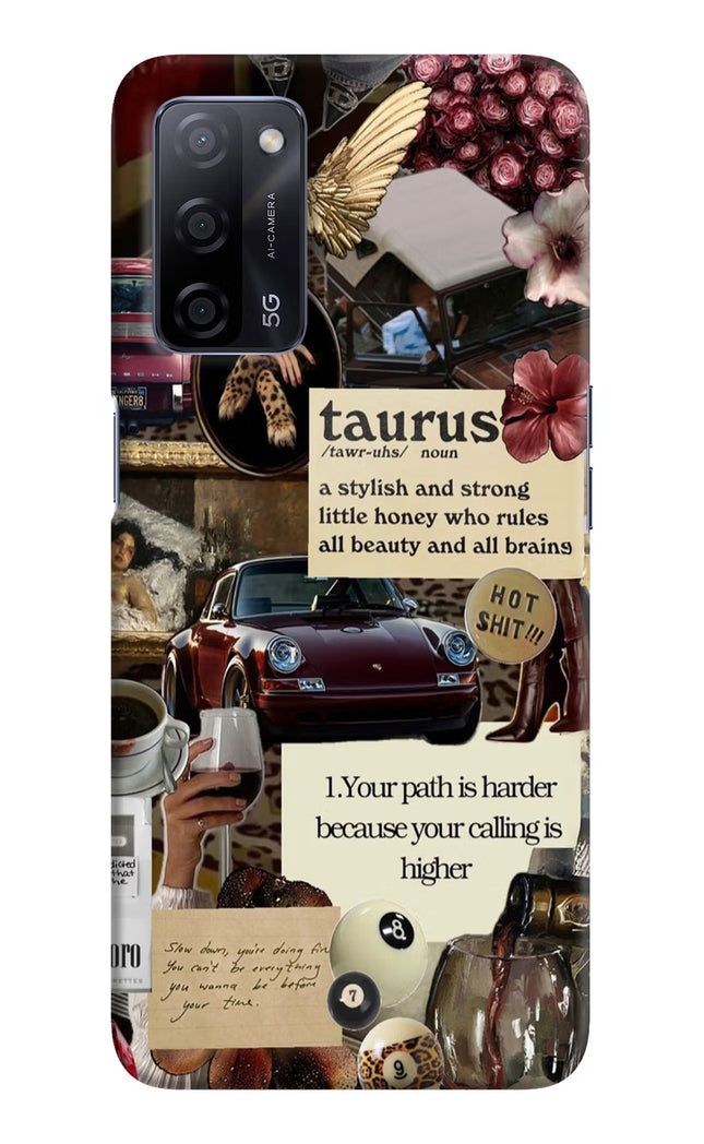 Taurus Zodiac Oppo A53s 5G Hard Case Back Cover by Casekaro