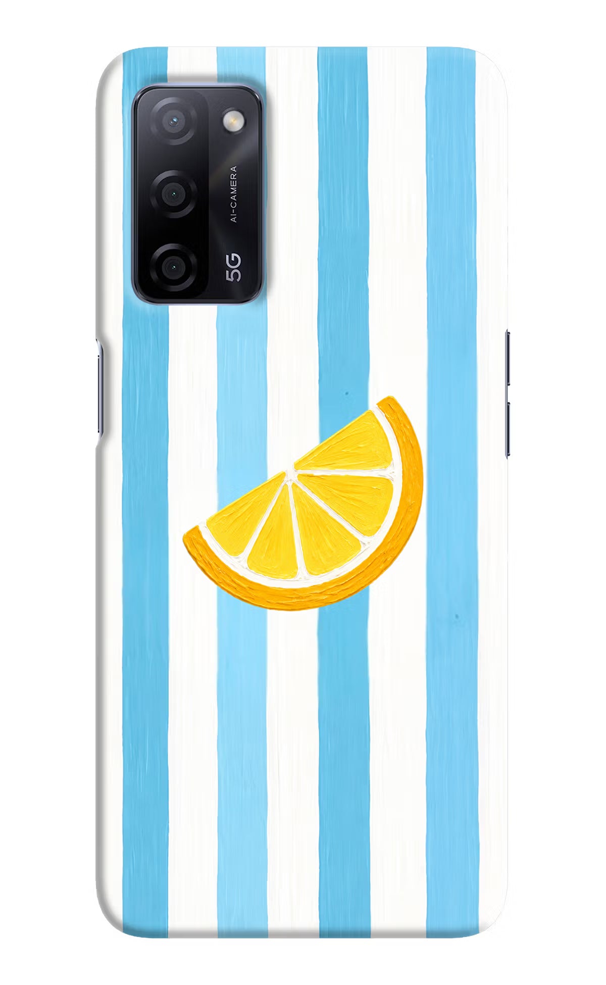 Summer Lemon Oppo A53s 5G Hard Case Back Cover by Casekaro