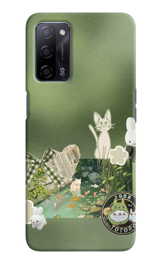 Aesthetic anime Oppo A53s 5G Back Cover