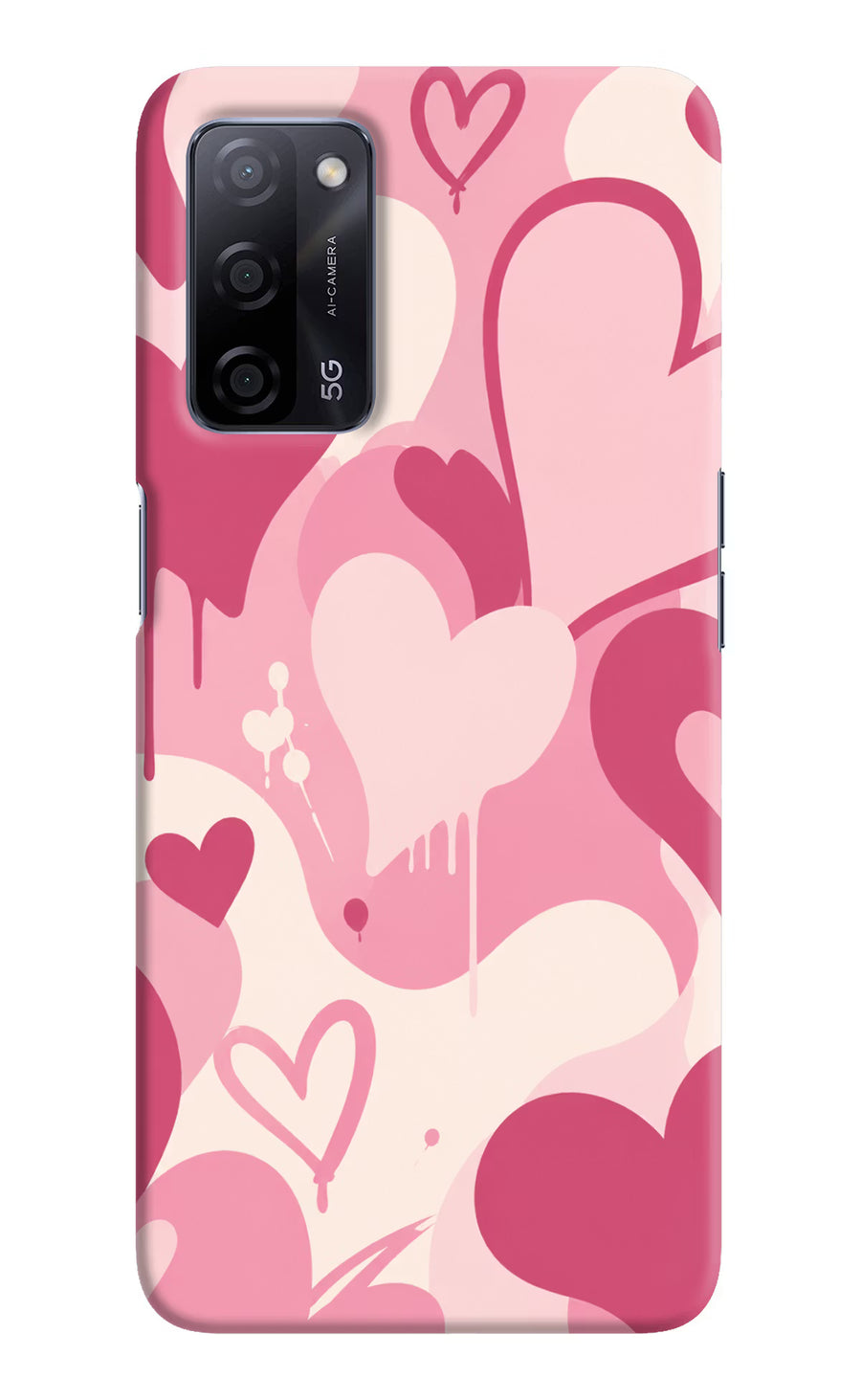 Hearty case Oppo A53s 5G Back Cover, Hard case