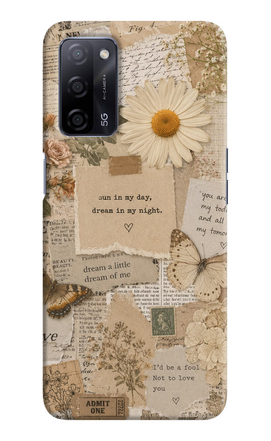 Vintage case Oppo A53s 5G Back Cover