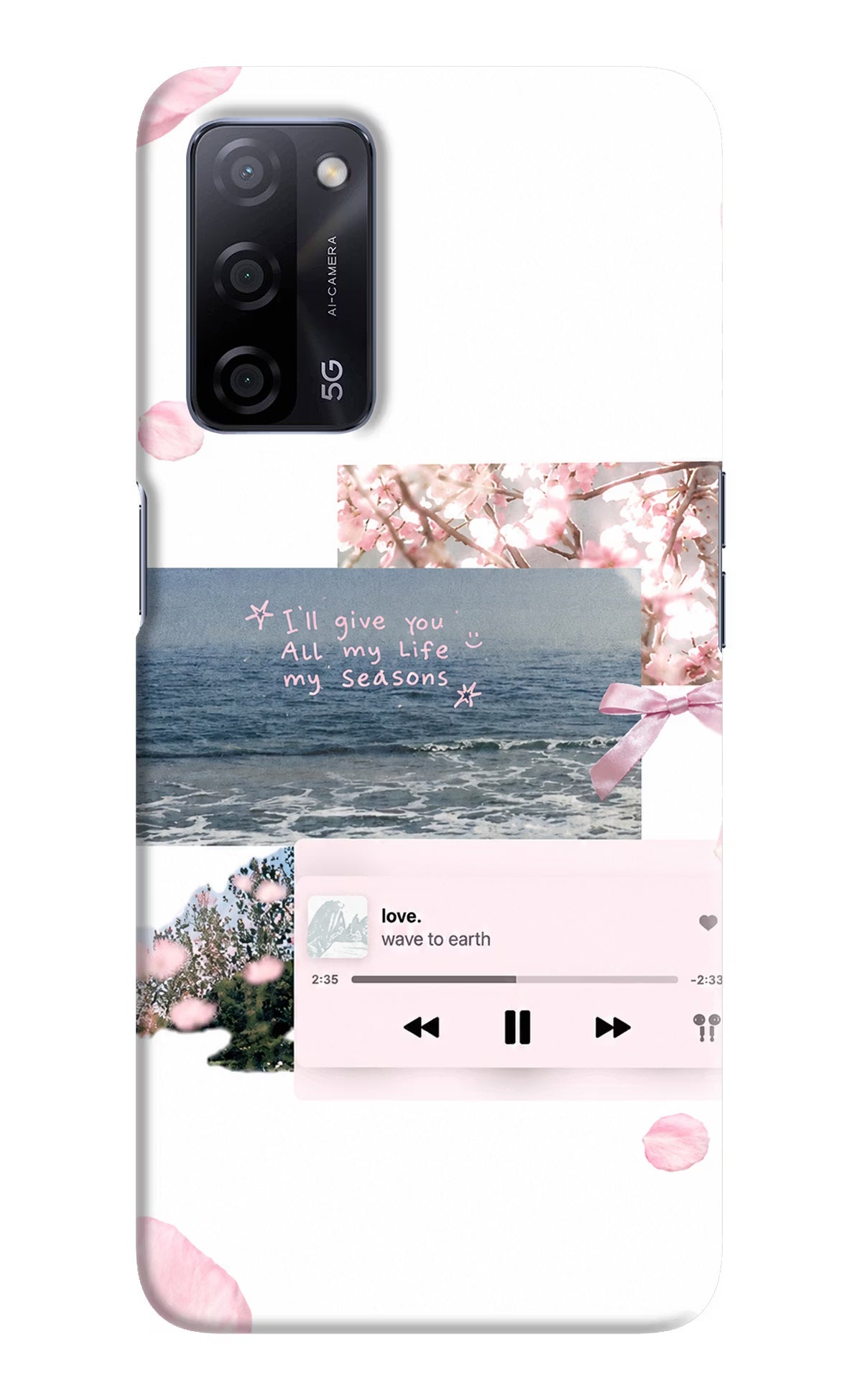 Wave to earth Oppo A53s 5G Back Cover