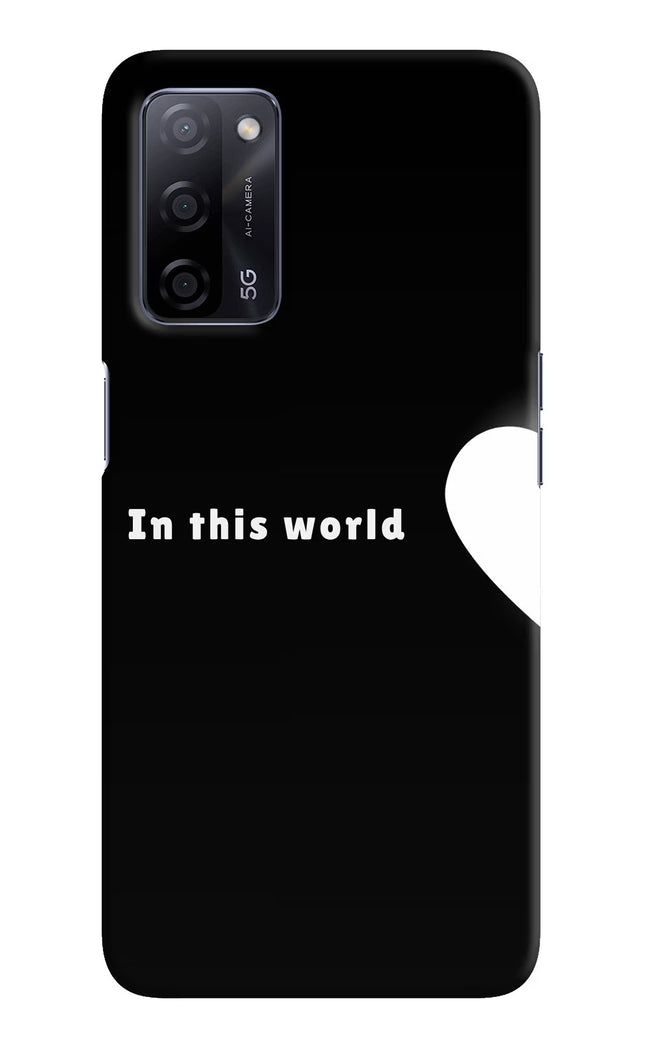 This World Oppo A53s 5G Hard Case Back Cover by Casekaro