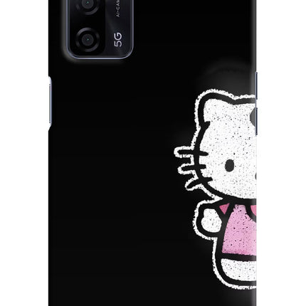 Kitty Charm Oppo A53s 5G Hard Case Back Cover by Casekaro
