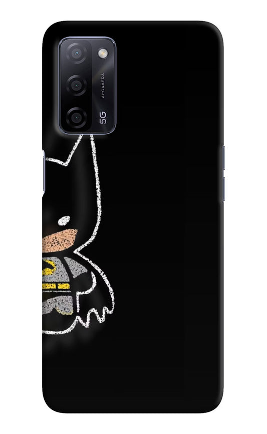 Bat Kitty Oppo A53s 5G Hard Case Back Cover by Casekaro