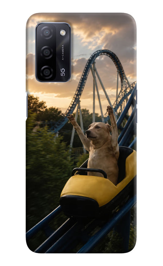 Rollercoaster Dog Oppo A53s 5G Hard Case Back Cover by Casekaro