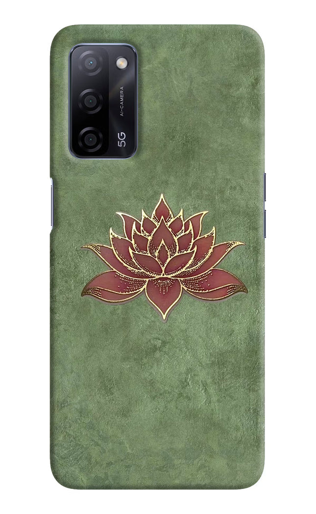Lotus Grace Oppo A53s 5G Hard Case Back Cover by Casekaro