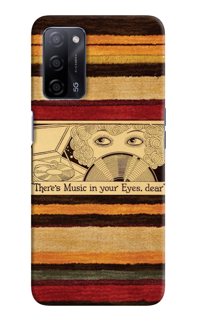 Vinyl Stripes Oppo A53s 5G Hard Case Back Cover by Casekaro