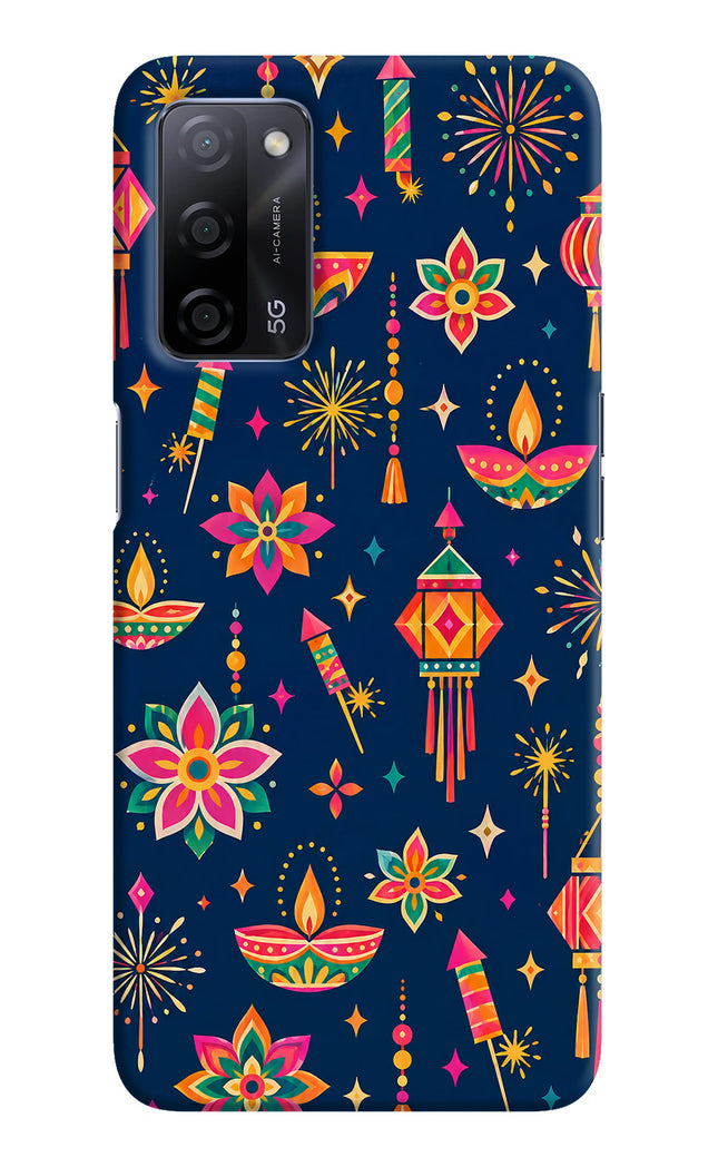 Festive Pop Oppo A53s 5G Hard Case Back Cover by Casekaro