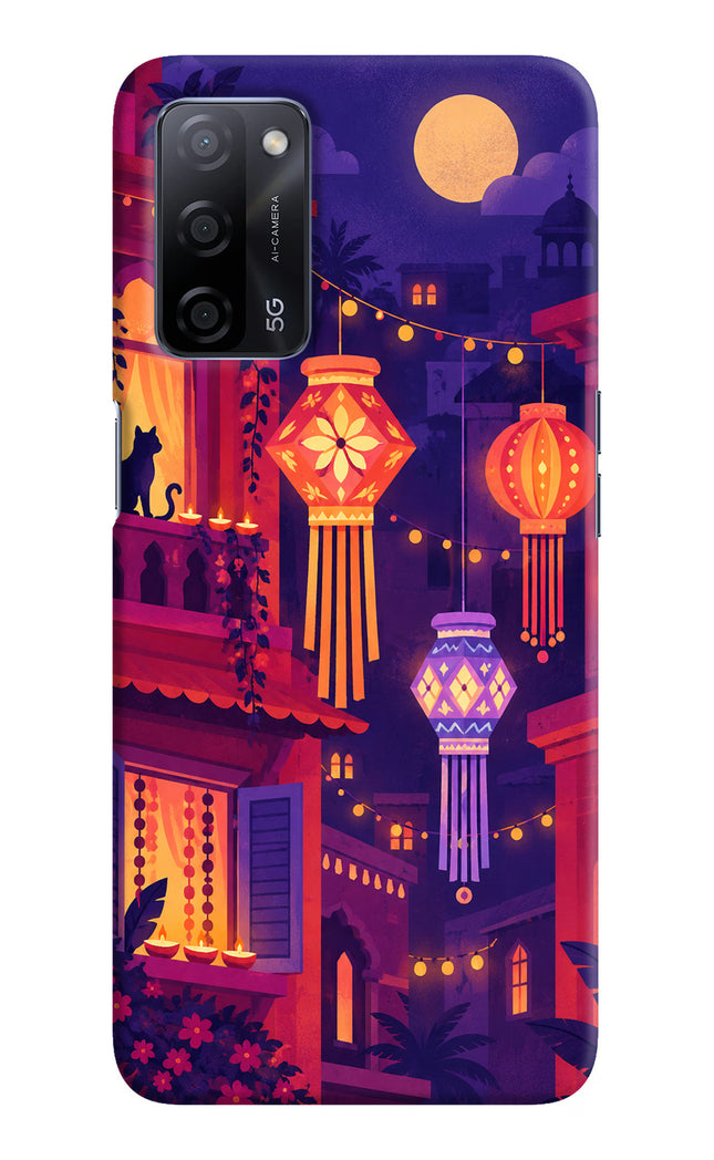 Lantern Lane Oppo A53s 5G Hard Case Back Cover by Casekaro
