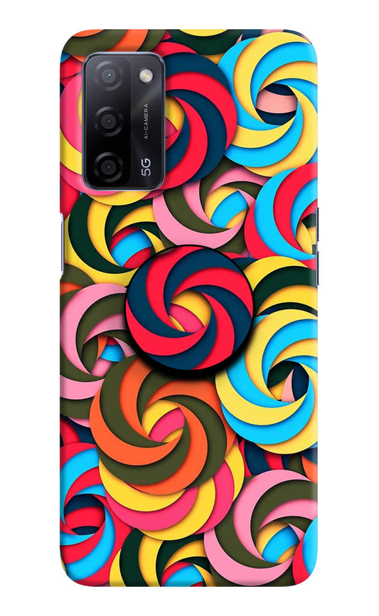 Spiral Pattern Oppo A53s 5G Pop Case by Casekaro