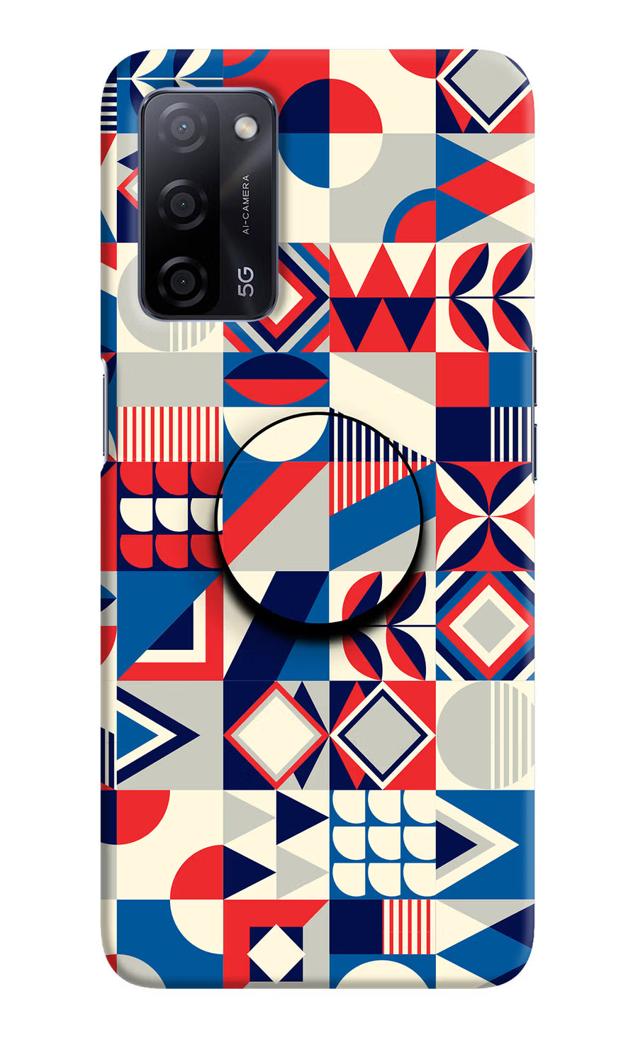 Colorful Pattern Oppo A53s 5G Pop Case, Hard case