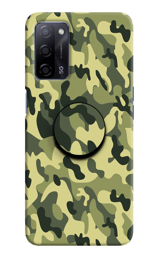 Camouflage Oppo A53s 5G Pop Case by Casekaro