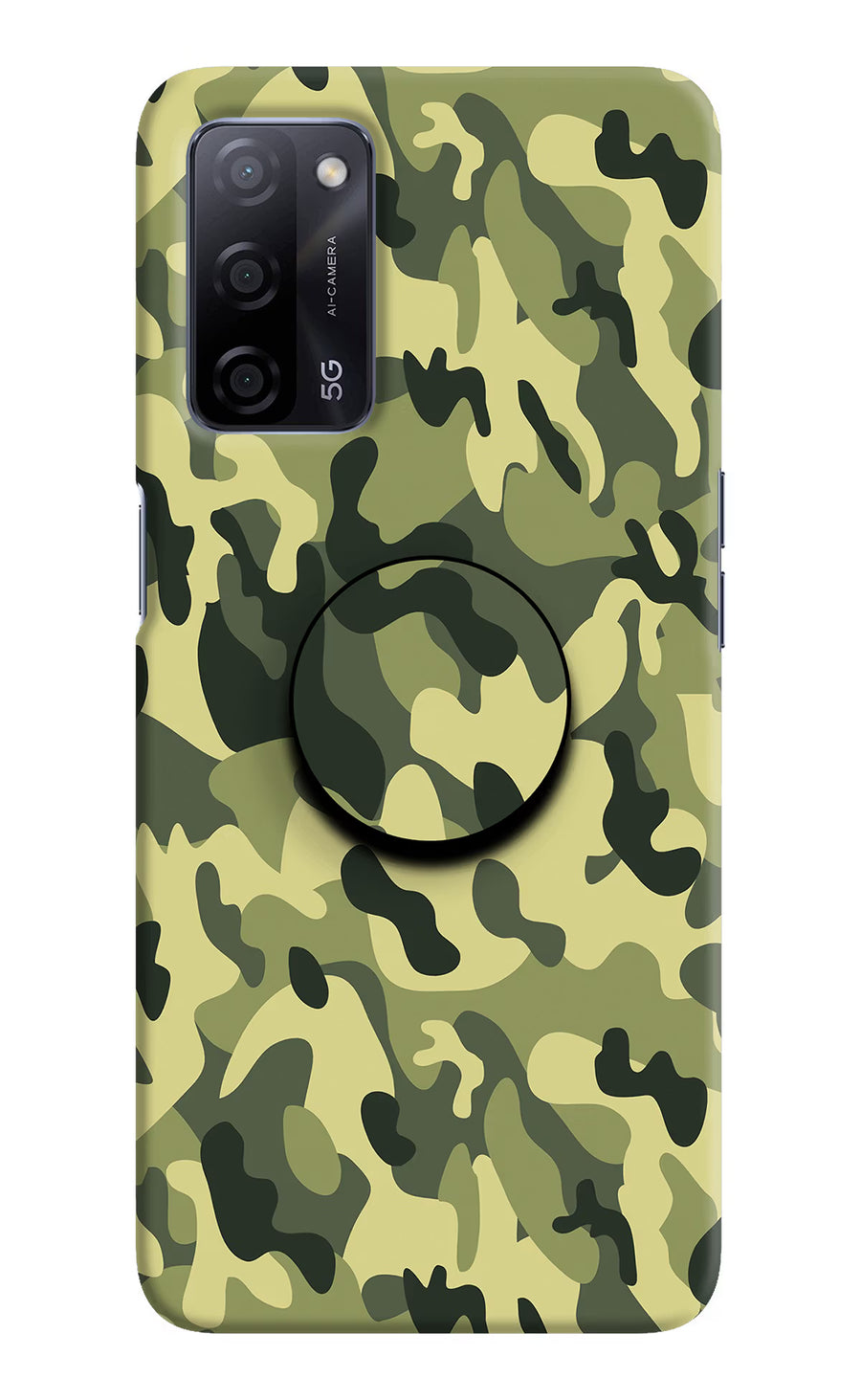 Camouflage Oppo A53s 5G Pop Case, Hard case