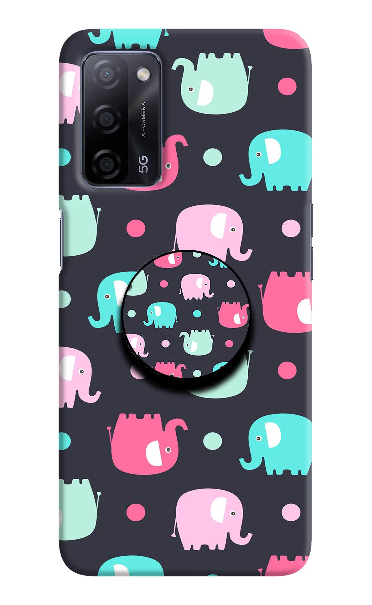 Baby Elephants Oppo A53s 5G Pop Case by Casekaro