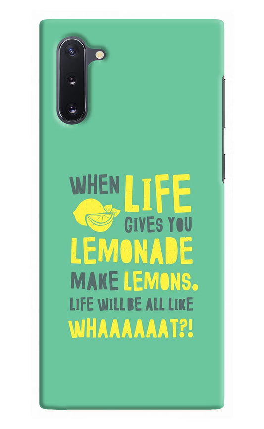 Quote Samsung Note 10 Hard Case Back Cover by Casekaro