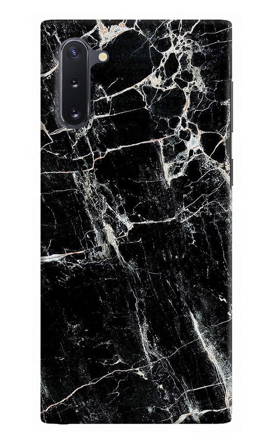 Black Marble Texture Samsung Note 10 Hard Case Back Cover by Casekaro