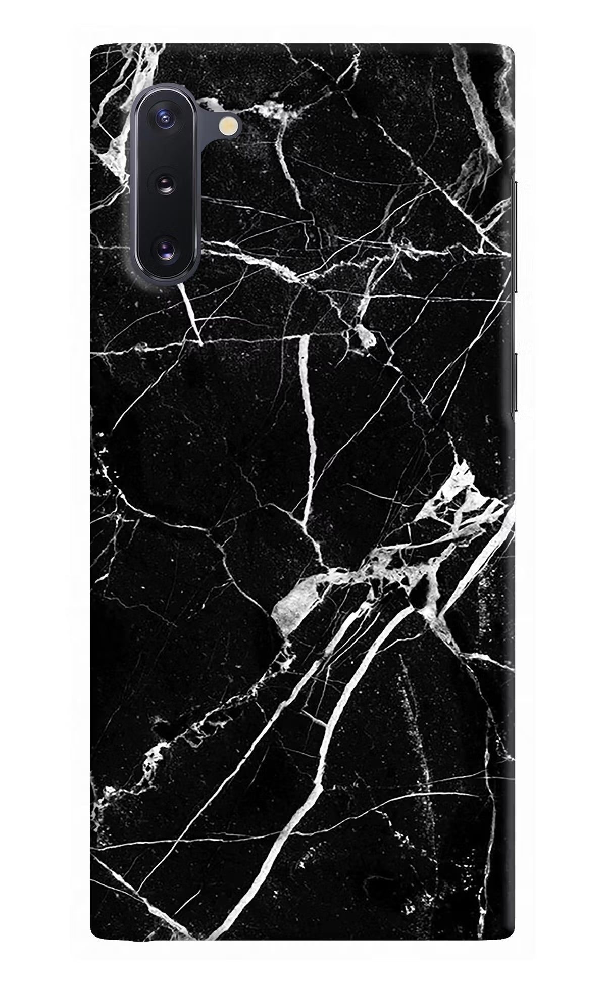 Black Marble Pattern Samsung Note 10 Hard Case Back Cover by Casekaro