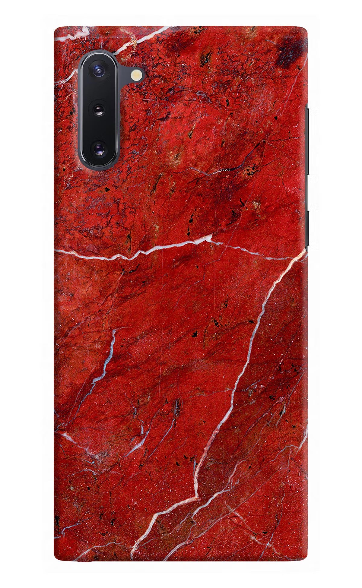 Red Marble Design Samsung Note 10 Hard Case Back Cover by Casekaro