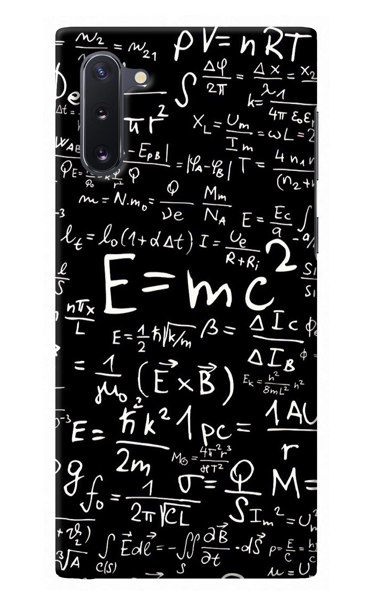 Physics Albert Einstein Formula Samsung Note 10 Back Cover