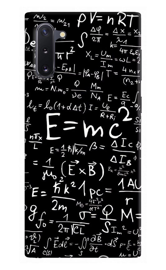 Physics Formula Samsung Note 10 Hard Case Back Cover by Casekaro