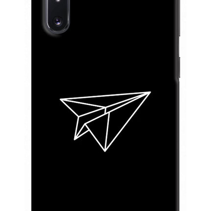 Paper Plane White Samsung Note 10 Hard Case Back Cover by Casekaro
