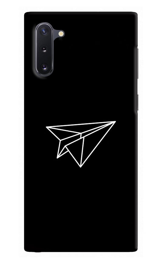 Paper Plane White Samsung Note 10 Hard Case Back Cover by Casekaro
