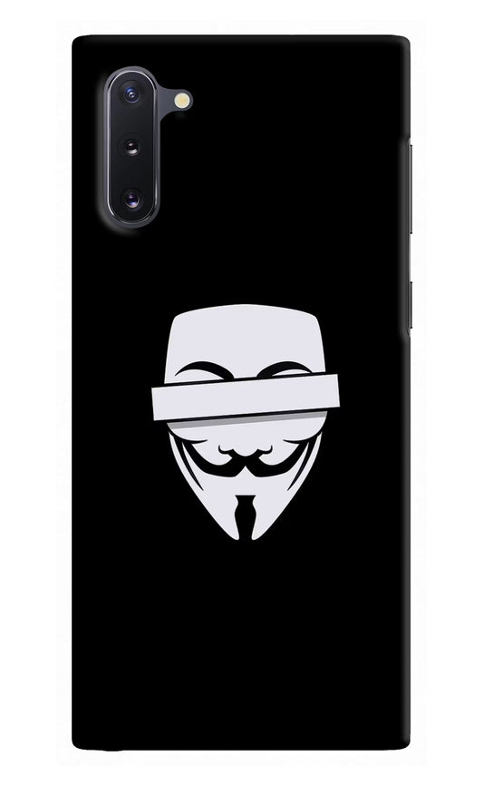Anonymous Face Samsung Note 10 Hard Case Back Cover by Casekaro