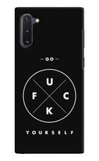 Go Fuck Yourself Samsung Note 10 Hard Case Back Cover by Casekaro